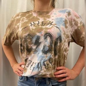 Retro AC/DC cropped tee shirt!!